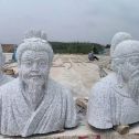 绥化 白麻花岗岩石材人物立体雕刻
