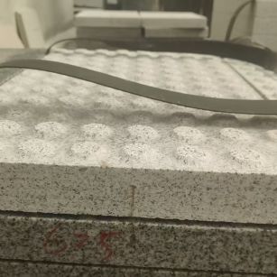 绥化 芝麻白花岗岩6.0公分荔枝面五轴加工雕刻盲点