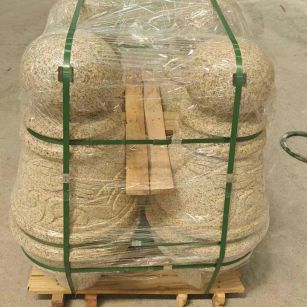 绥化 黄金麻异形定制雕花——棒棒糖挡车柱