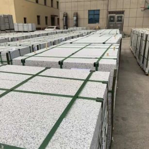 绥化 白麻花岗岩5.0公分荔枝面地铺石