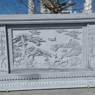 绥化 芝麻白大型照壁，屏风，影壁