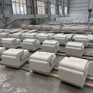 绥化 白麻花岗岩异形加工-石凳，坐凳