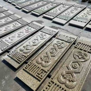 绥化 黄金麻花岗岩外墙雕刻板