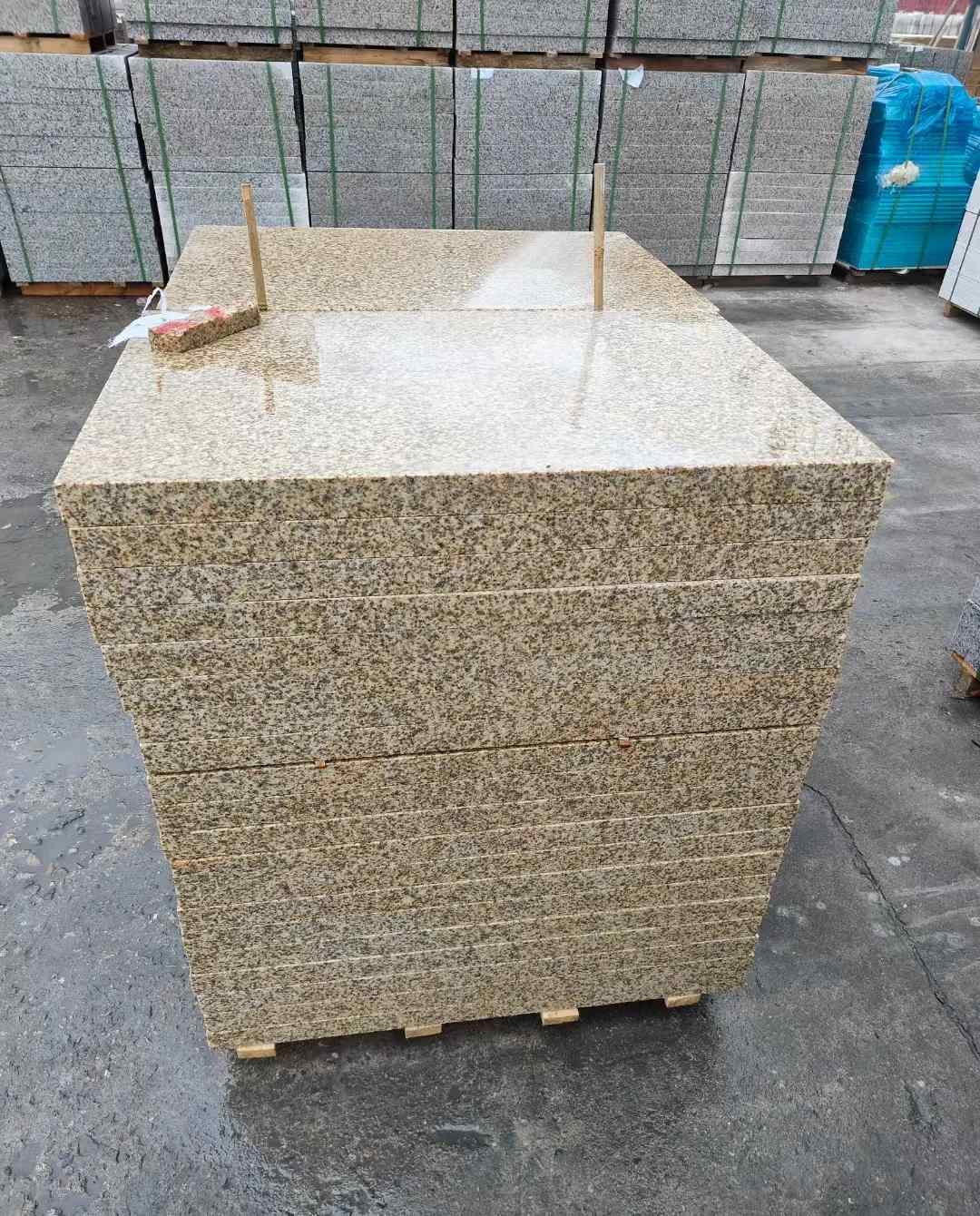 绥化 湖北黄金麻花岗岩石材荔枝面外墙石材