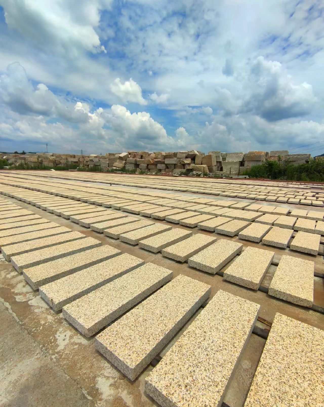 绥化 黄金麻花岗岩荔枝面地铺石防护中