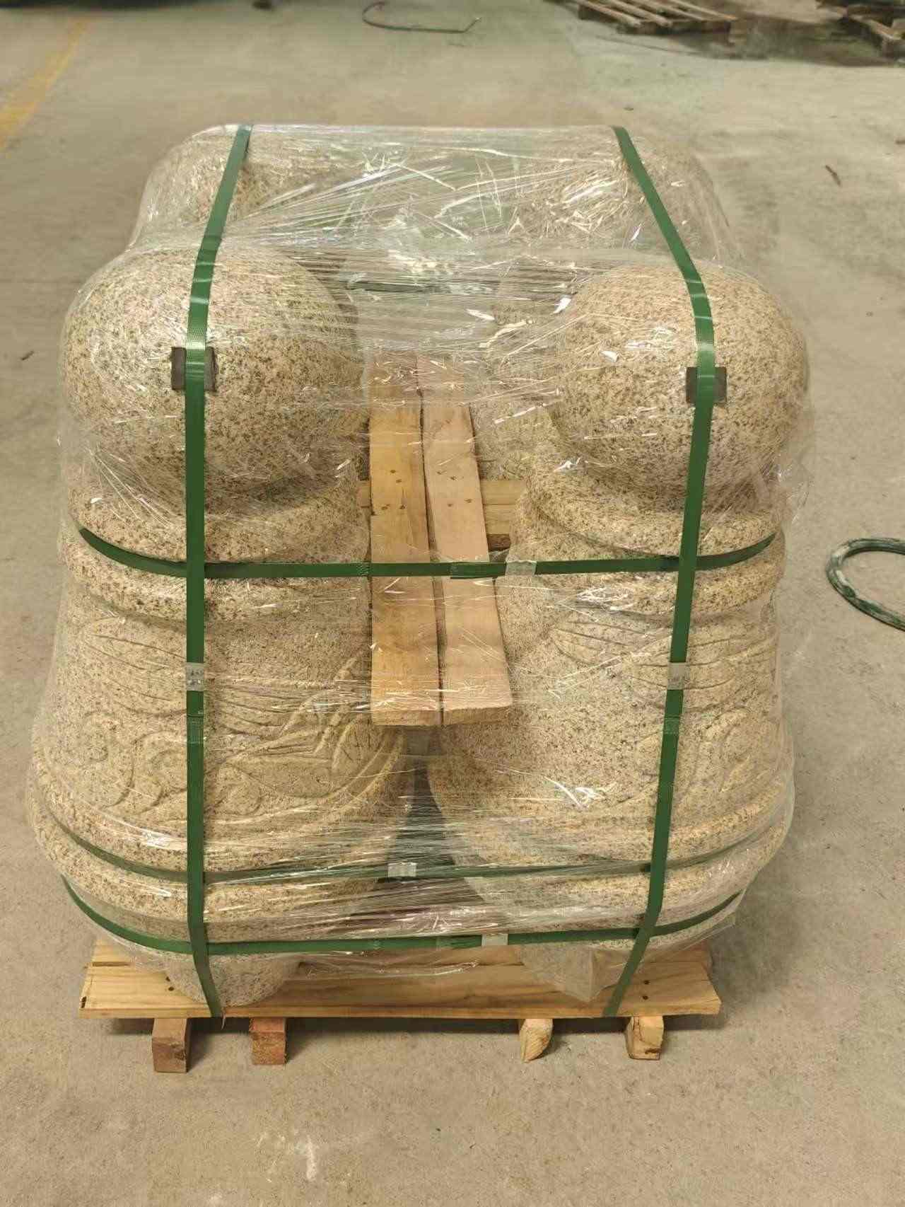 绥化 黄金麻异形定制雕花——棒棒糖挡车柱