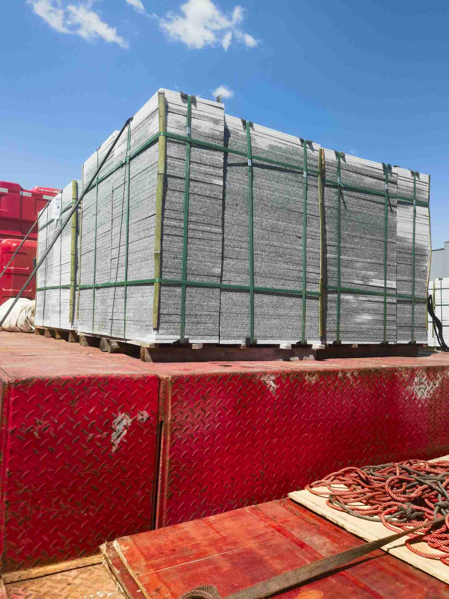 绥化 芝麻白火烧规格板地铺石300*600/600*600