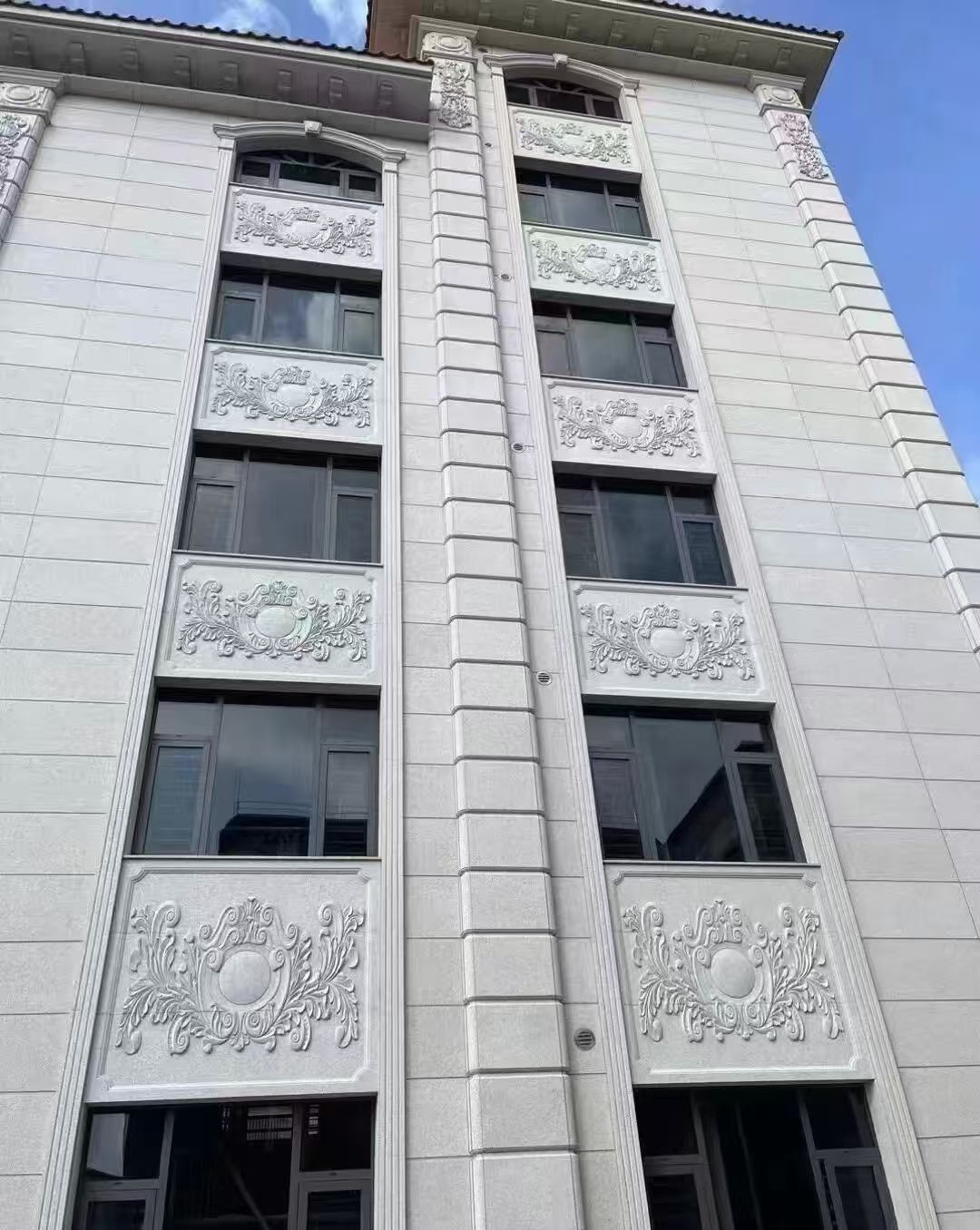 绥化 白麻荔枝面花岗岩别墅外墙干挂