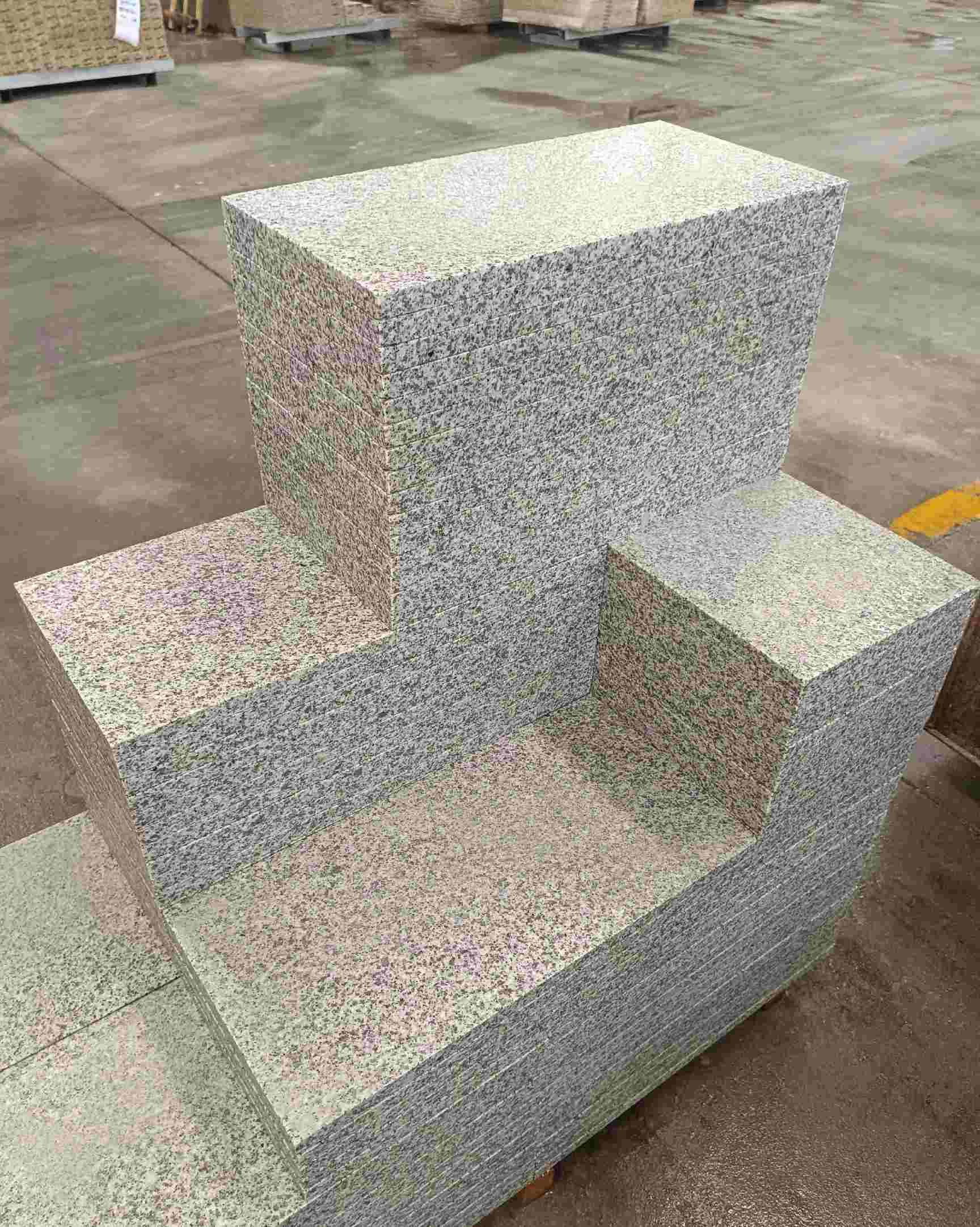 绥化 白麻花岗岩荔枝面地铺石